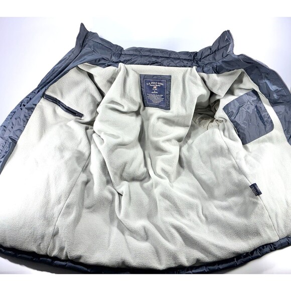 U.S. Polo Assn. Navy Blue Full Zip Insulated Puffer Jacket Men's Large - Picture 7 of 16